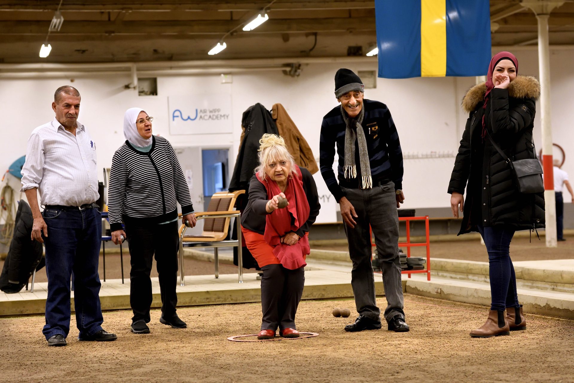 Personer som spelar boule